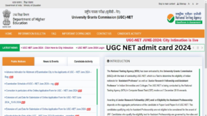 UGC NET admit card 2024